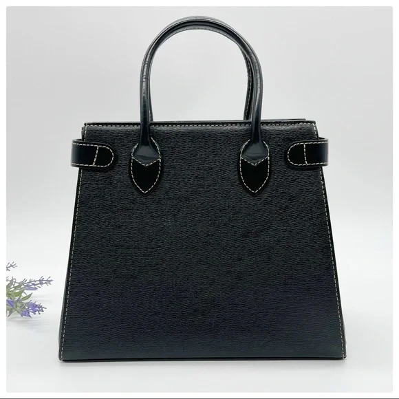 BURBERRY Leather Handbag Satchel - Picture 3 of 12